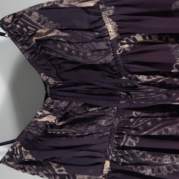 NWT BCBGENERATION CFT Puple/pink/cream / burgundy maxi dress SZ M - Picture 3 of 11